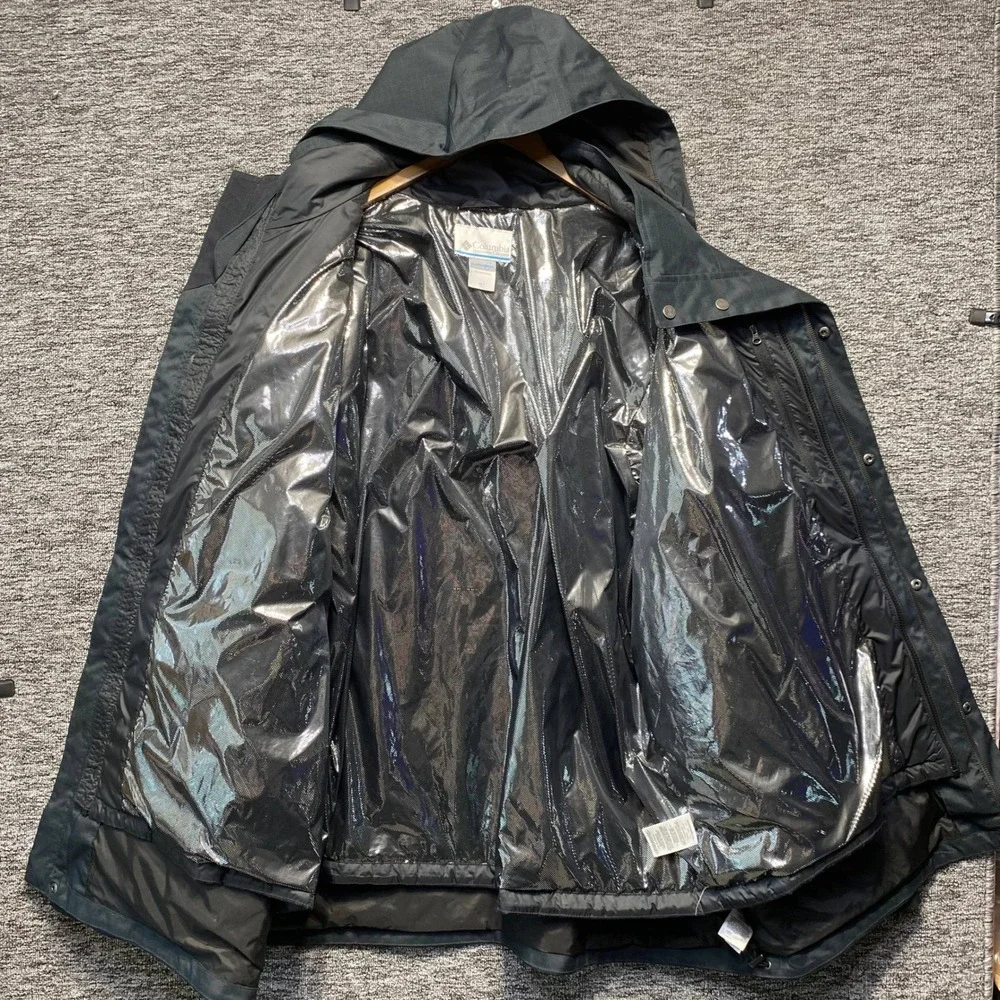 Columbia Omni Tech Interchange Parka Jacket Mens 3XT Dark Slate Gray Hooded Coat